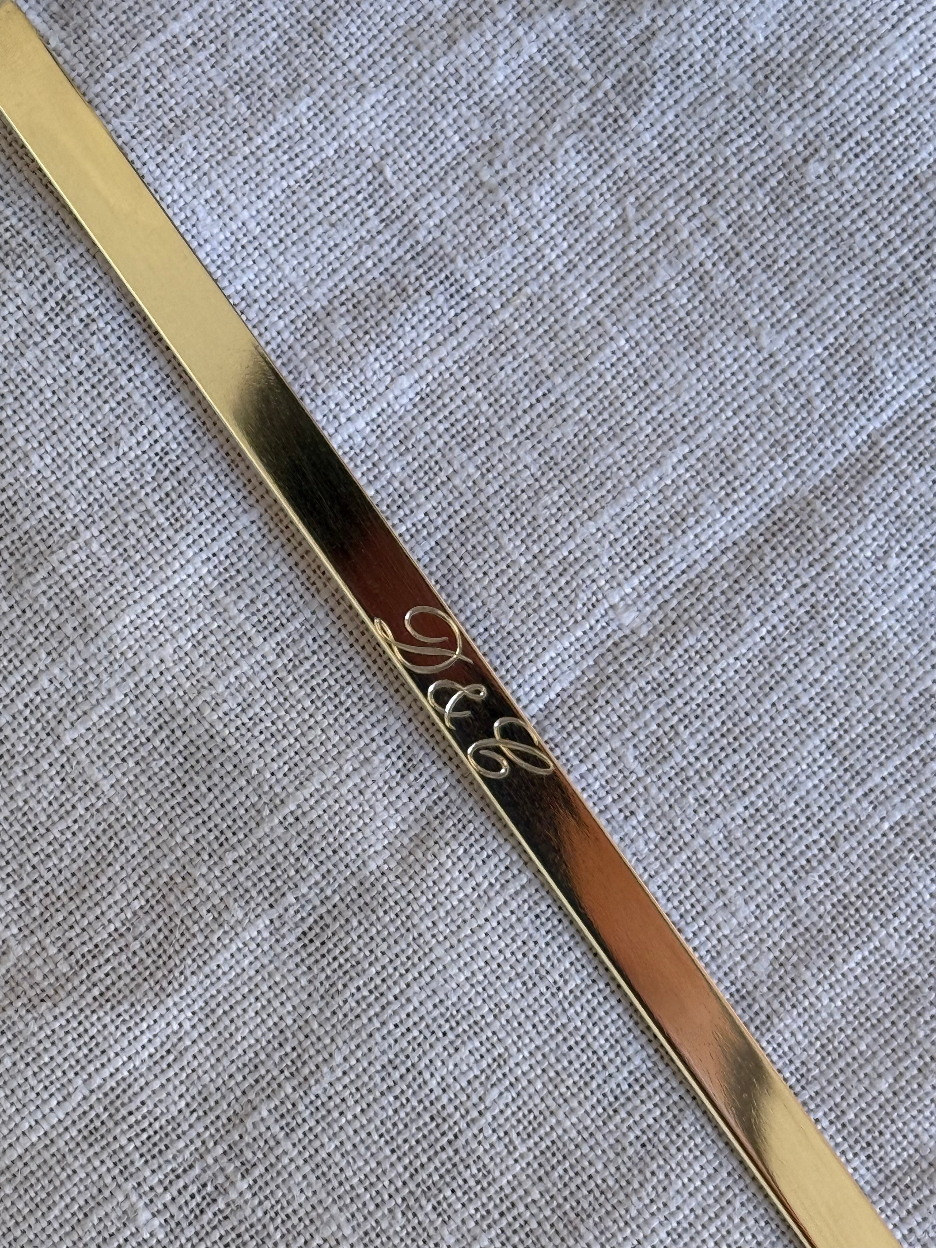CARMA engraved silver bookmark hallmark amsterdam